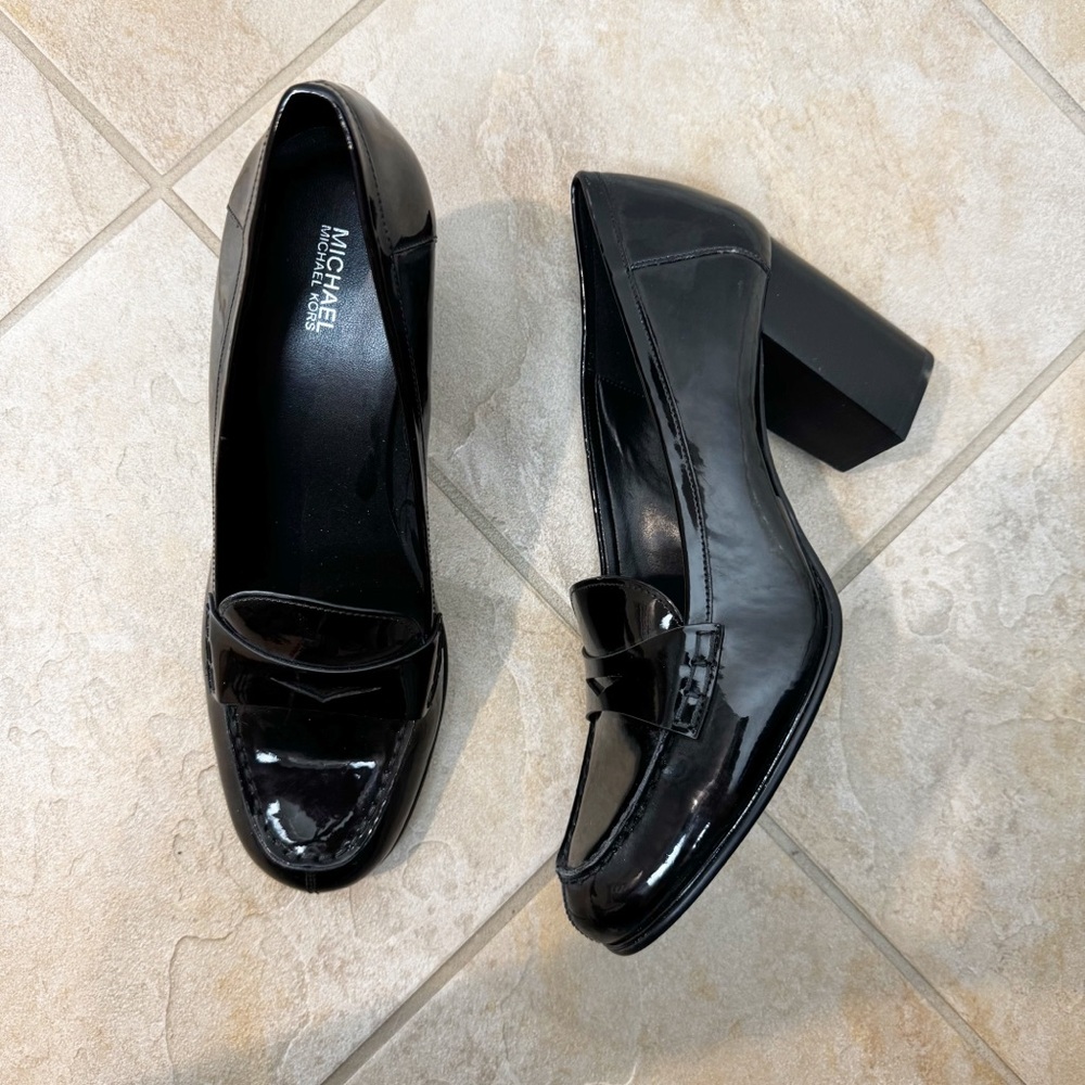 MICHAEL Michael Kors Buchanan Loafer Pumps Patent Leather Size 11 - Picture 2 of 6